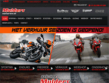 Tablet Screenshot of muldersmotoren.nl